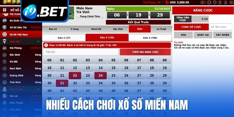 Nhiều cách chơi xổ số miền Nam