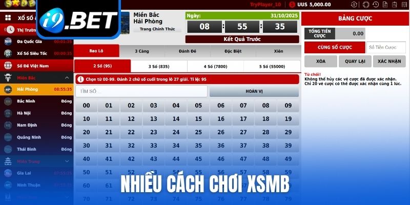 Nhiều cách chơi XSMB