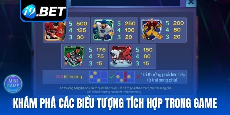 Khám phá các biểu tượng tích hợp trong game